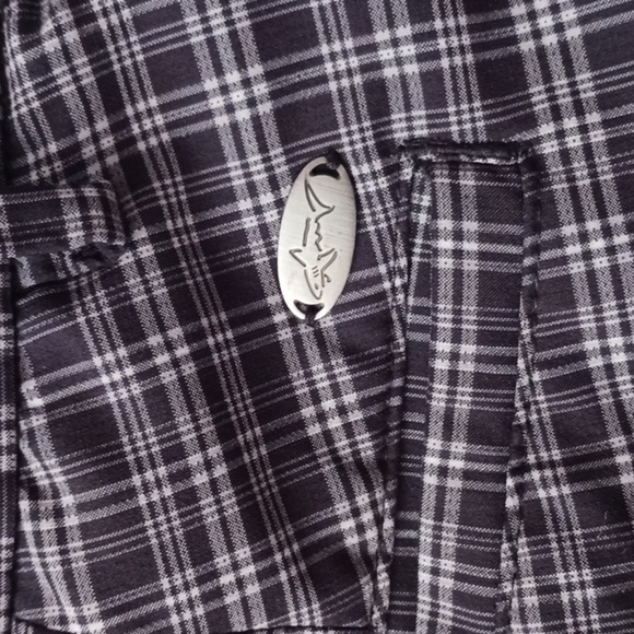 Greg Norman Blue Plaid Golf Shorts - Picture 3 of 5